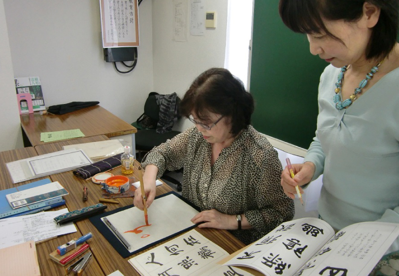 書道教室の様子
