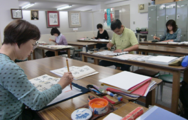 書道教室の様子